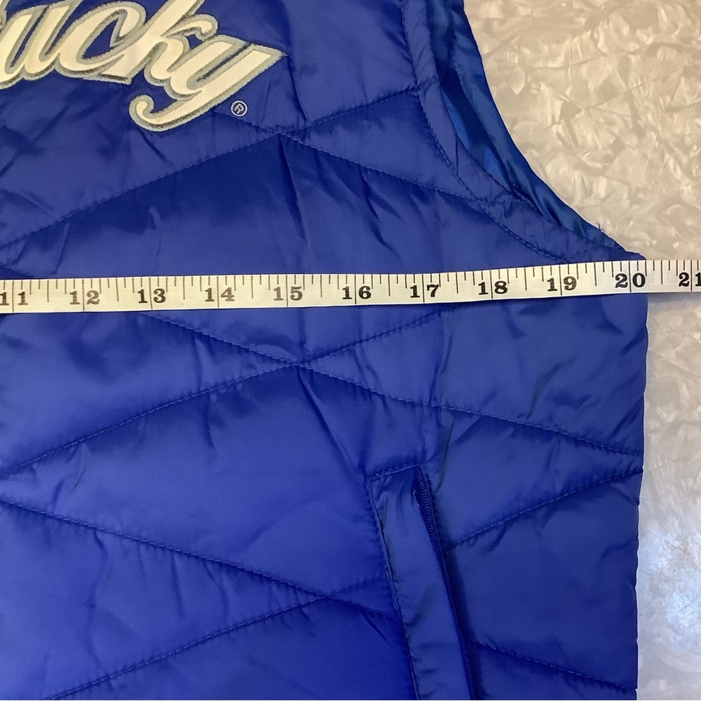 Colosseum University of Kentucky Wildcats Women’s Micro Puffer Vest Size L - Picture 7 of 13